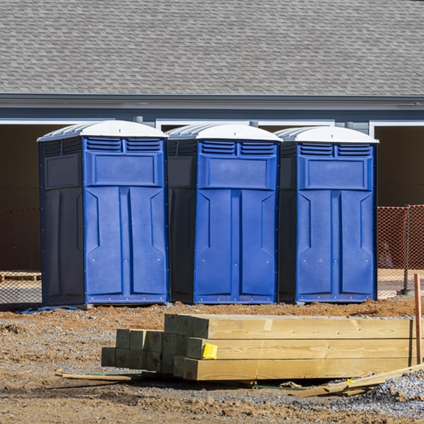 how can i report damages or issues with the porta potties during my rental period in Kennard Indiana